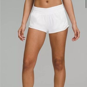 White hotty hot low rise short 2.5in